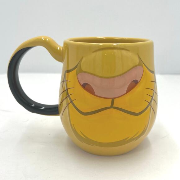 Disney Parks Lion King Simba 3D Face Ceramic Coffee Tea Mug Cup Large - Picture 1 of 8